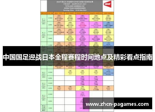 中国国足迎战日本全程赛程时间地点及精彩看点指南 中国国足迎战日本全程赛程时间地点及精彩看点指南